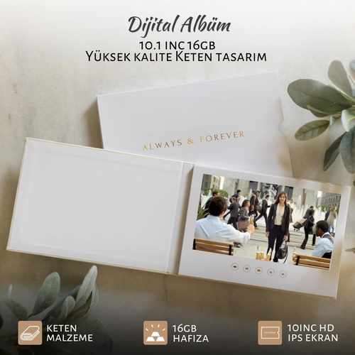 Dijital Albüm 10inc İPS 4 Gb Premium Keten